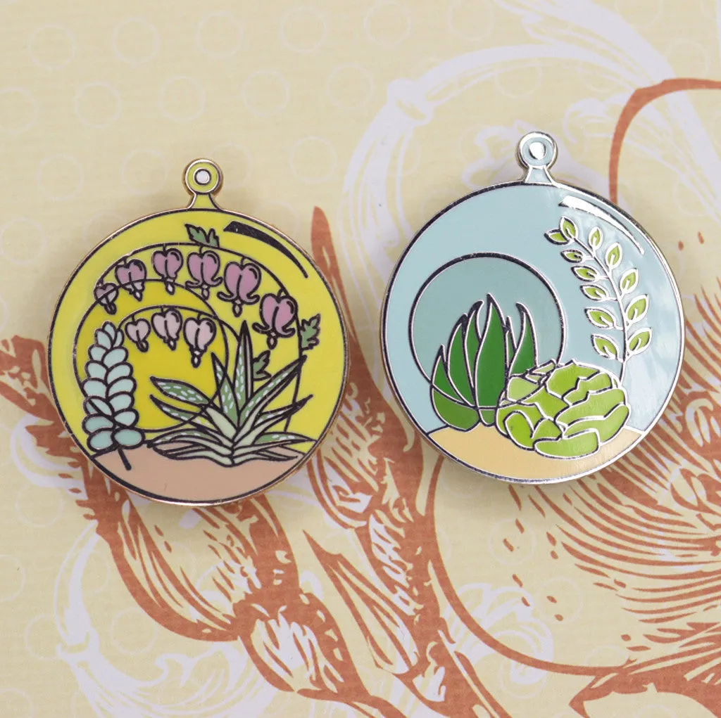 Circular Terrarium pins
