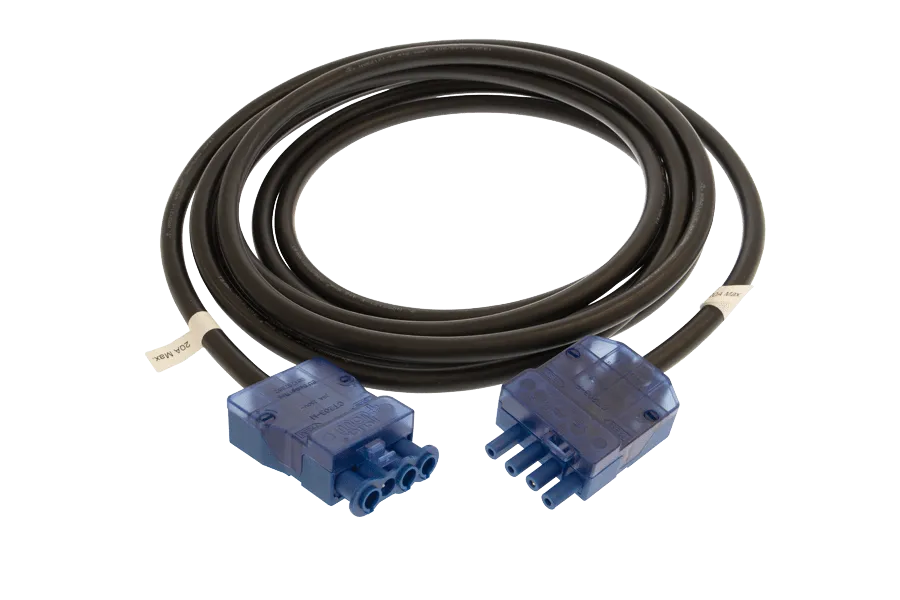 Click CT845 20A 4 Pole 2.5mm Male to Female LSZH 5M BK