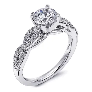 Coast Twist Diamond Engagement Ring