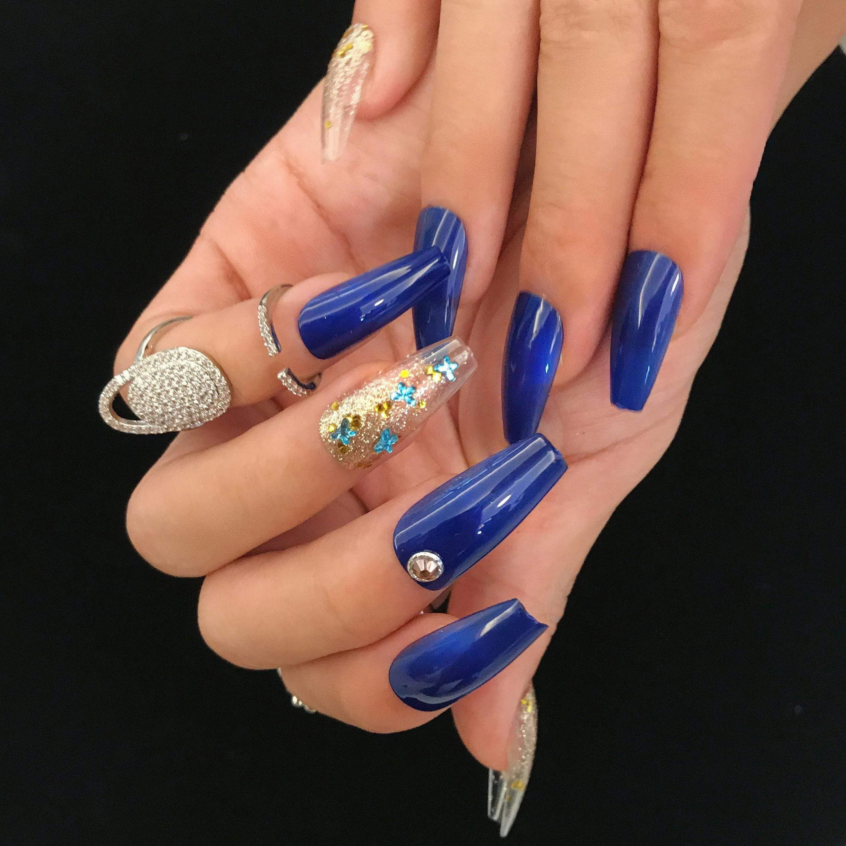Coffin Golden Blue