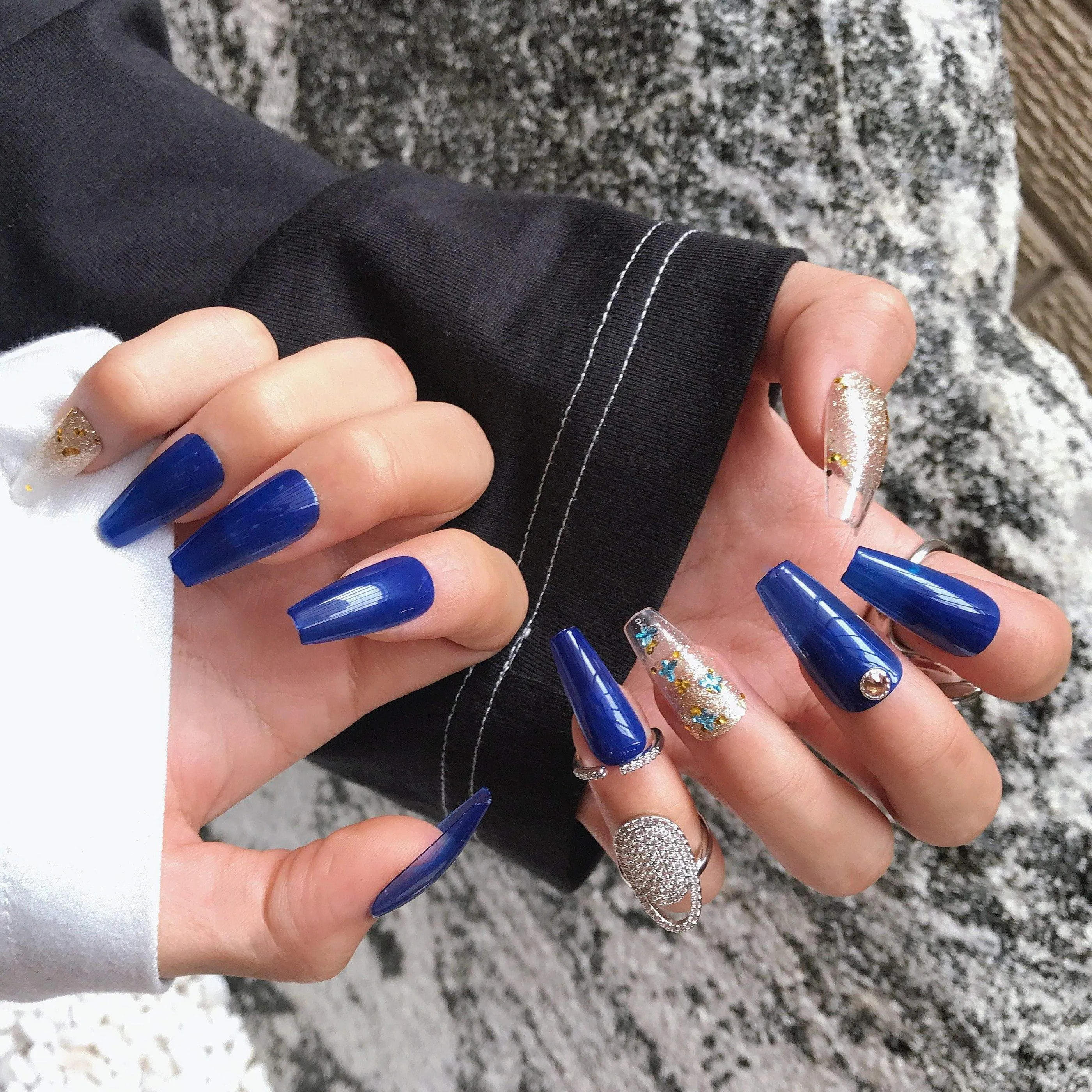 Coffin Golden Blue