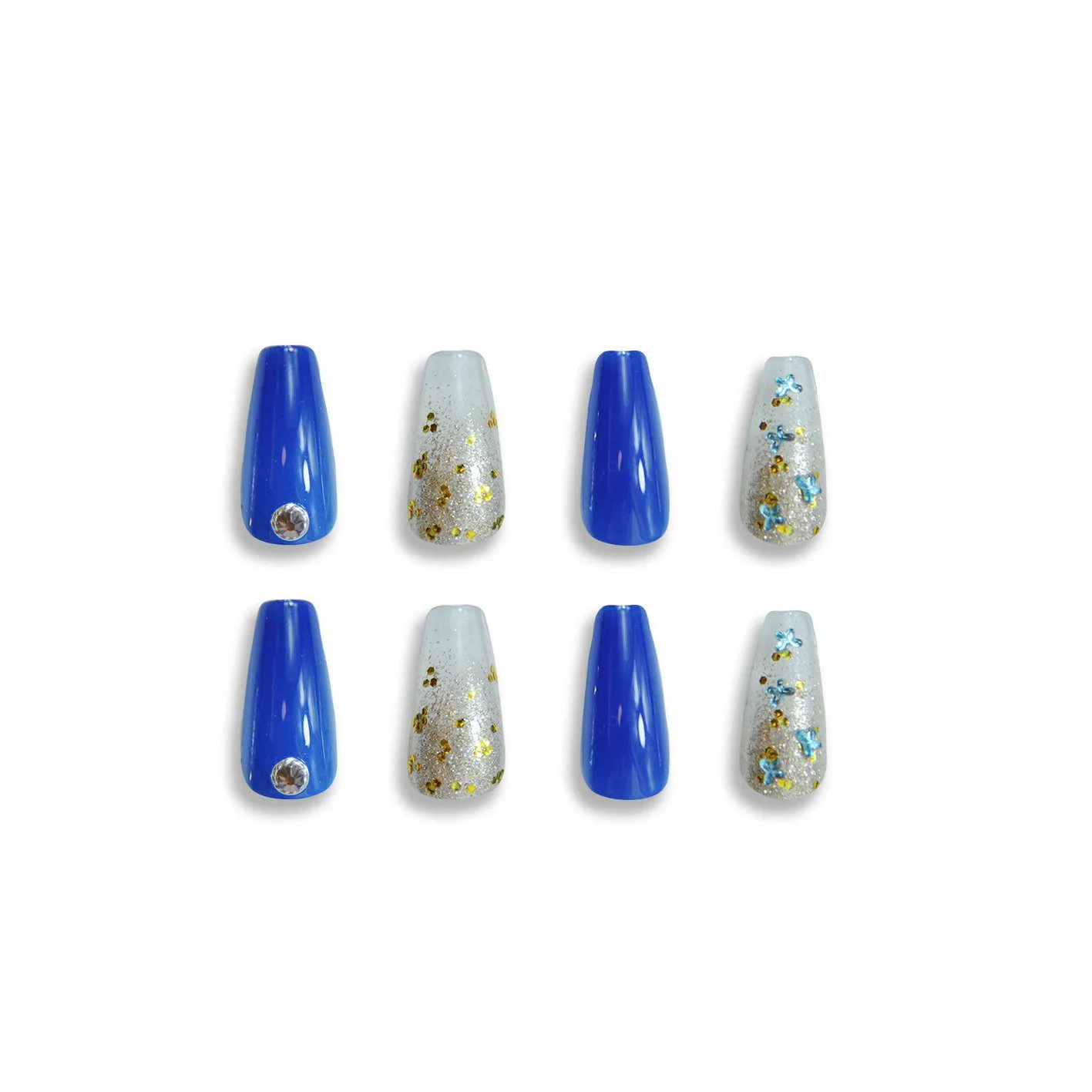 Coffin Golden Blue