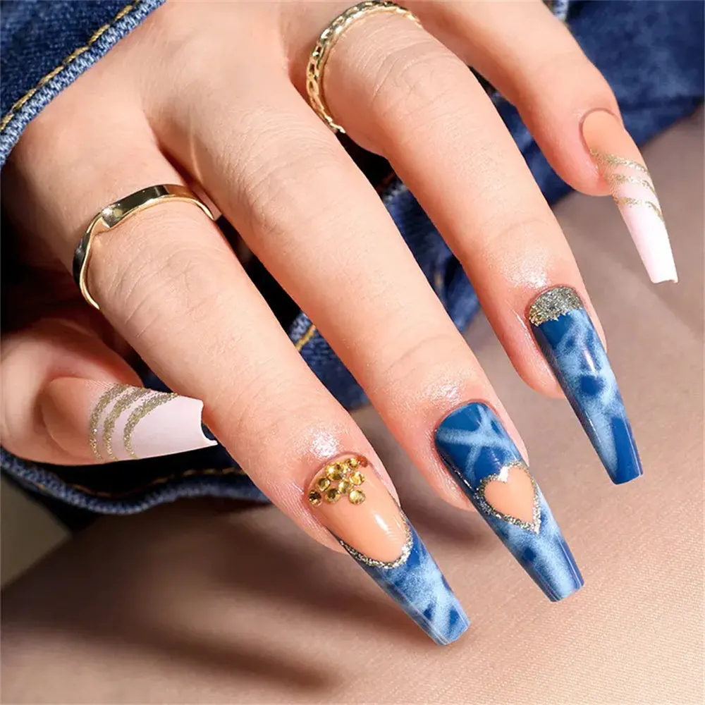 Coffin Heart Blue Paint