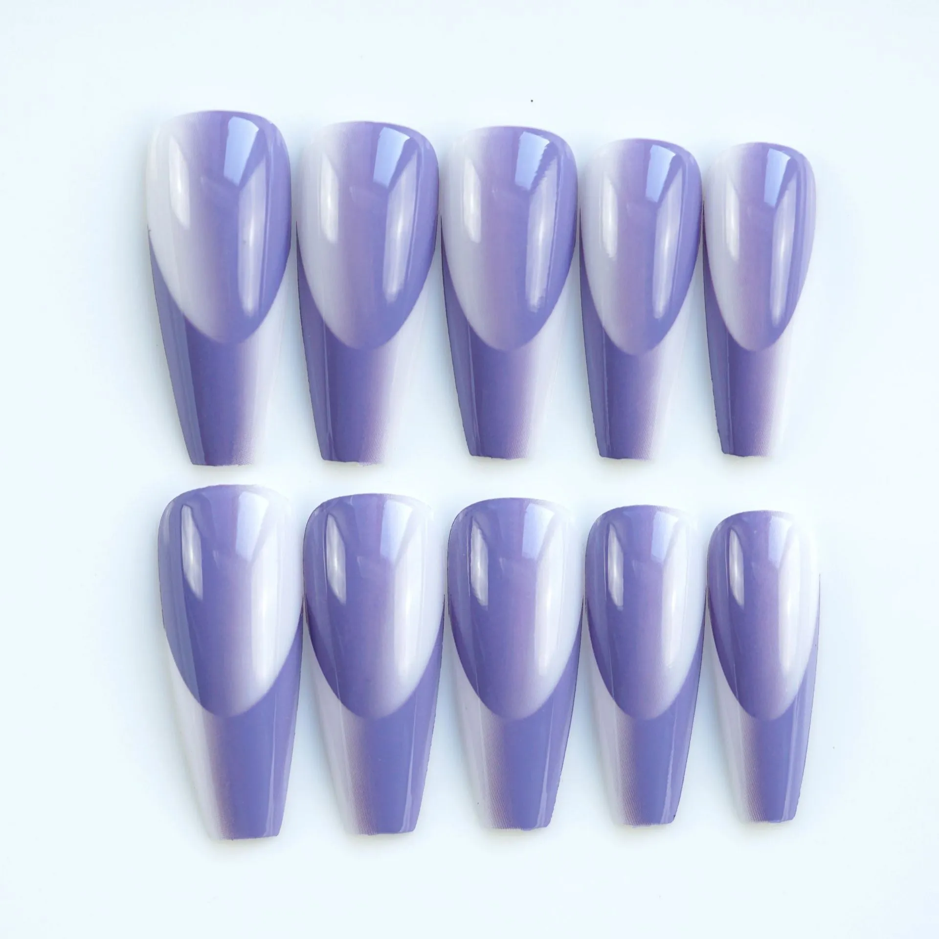 Coffin pretty purple cateye