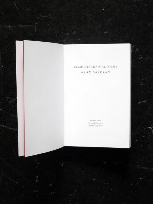 Complete Minimal Poems