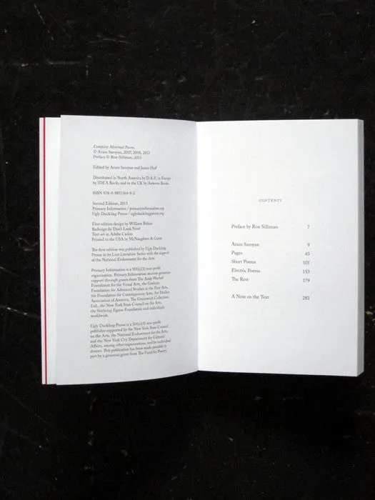 Complete Minimal Poems