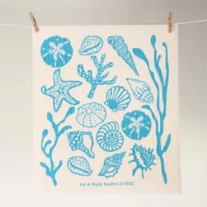 Compostable Sponge Cloth: Sea Shells