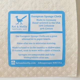 Compostable Sponge Cloth: Sea Shells
