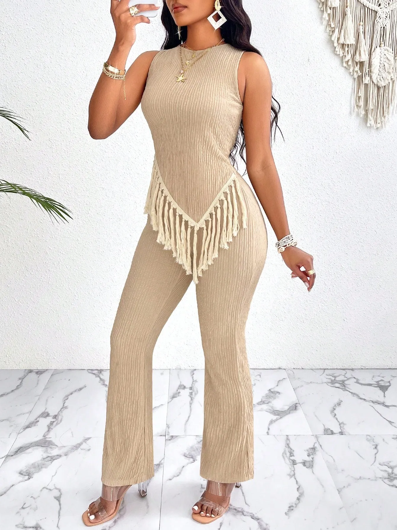 Conjunto Asimétrico de Tela Fluida