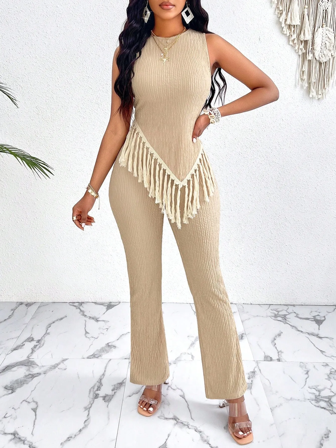 Conjunto Asimétrico de Tela Fluida