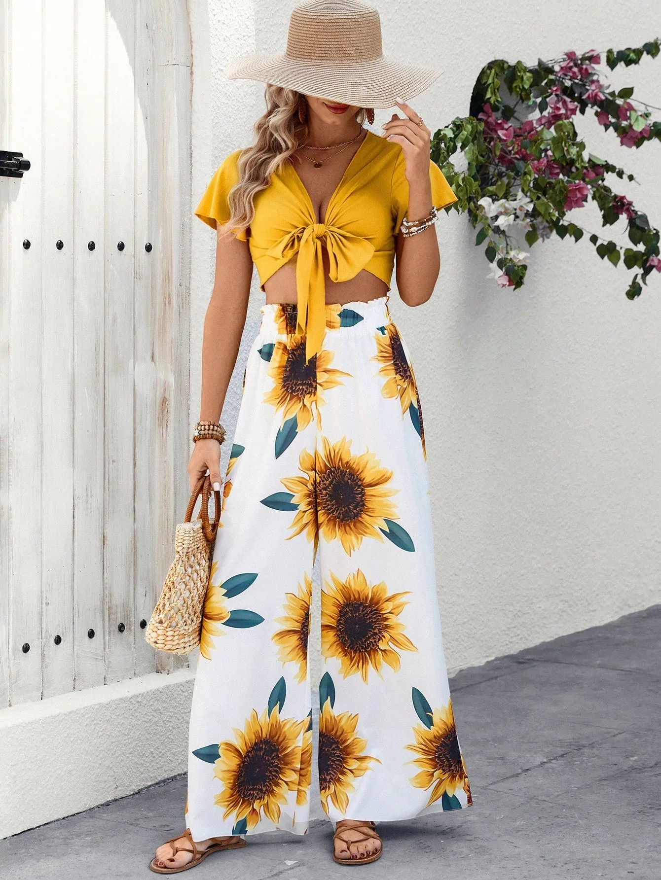 Conjunto de dos piezas Cherry Vibes para mujeres en