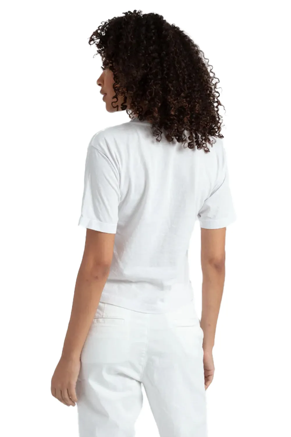 Crop Tee in Ivory