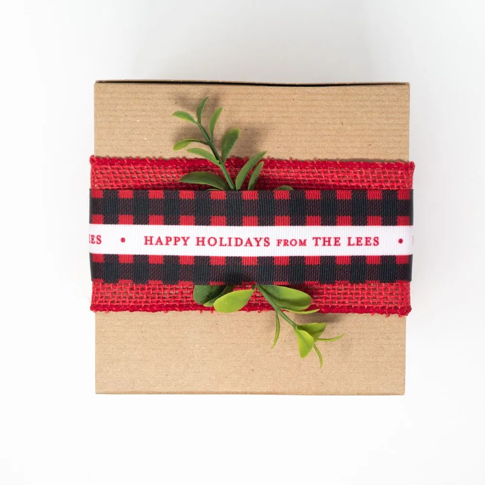 Customized Holiday Buffalo Check