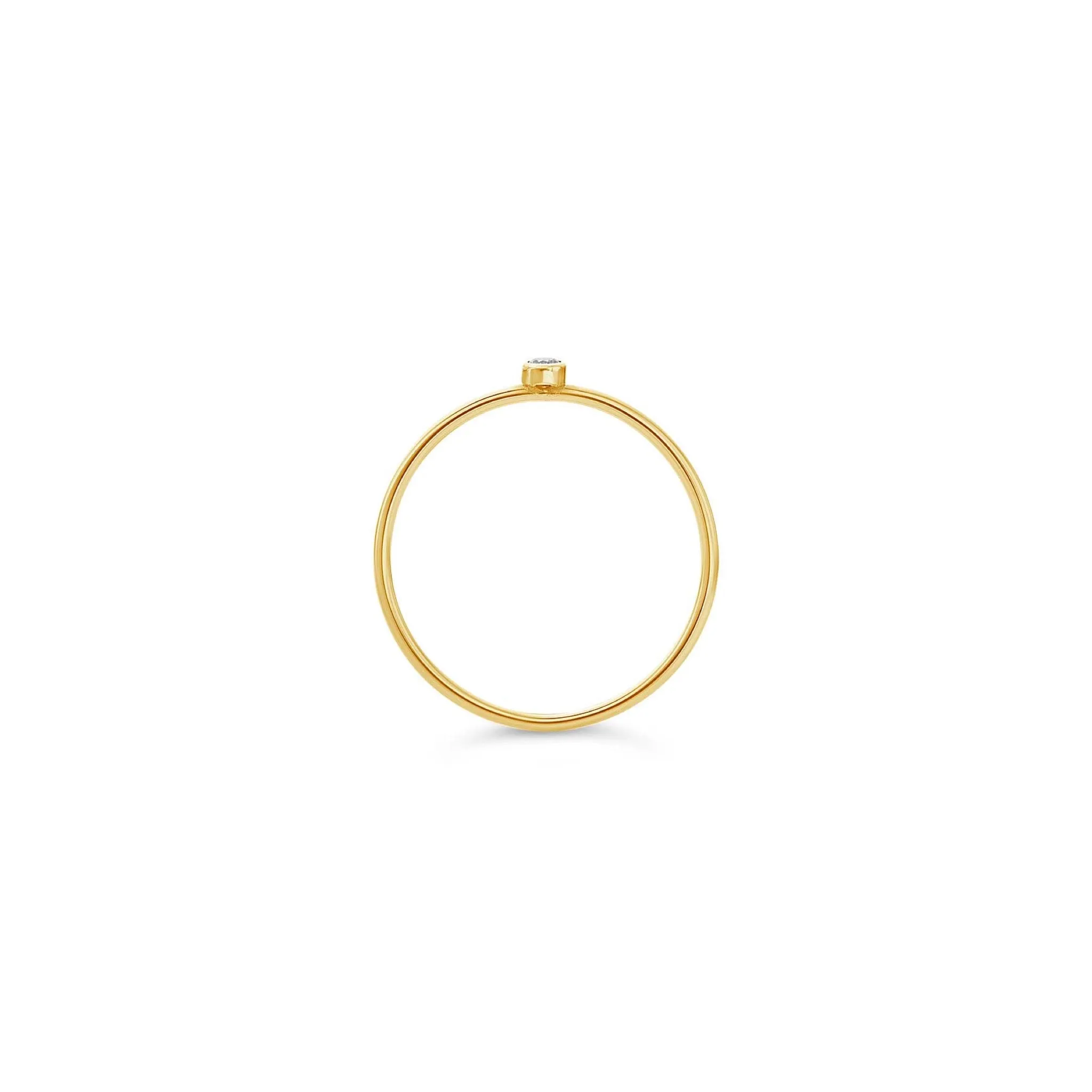 dainty grown diamond stackable ring