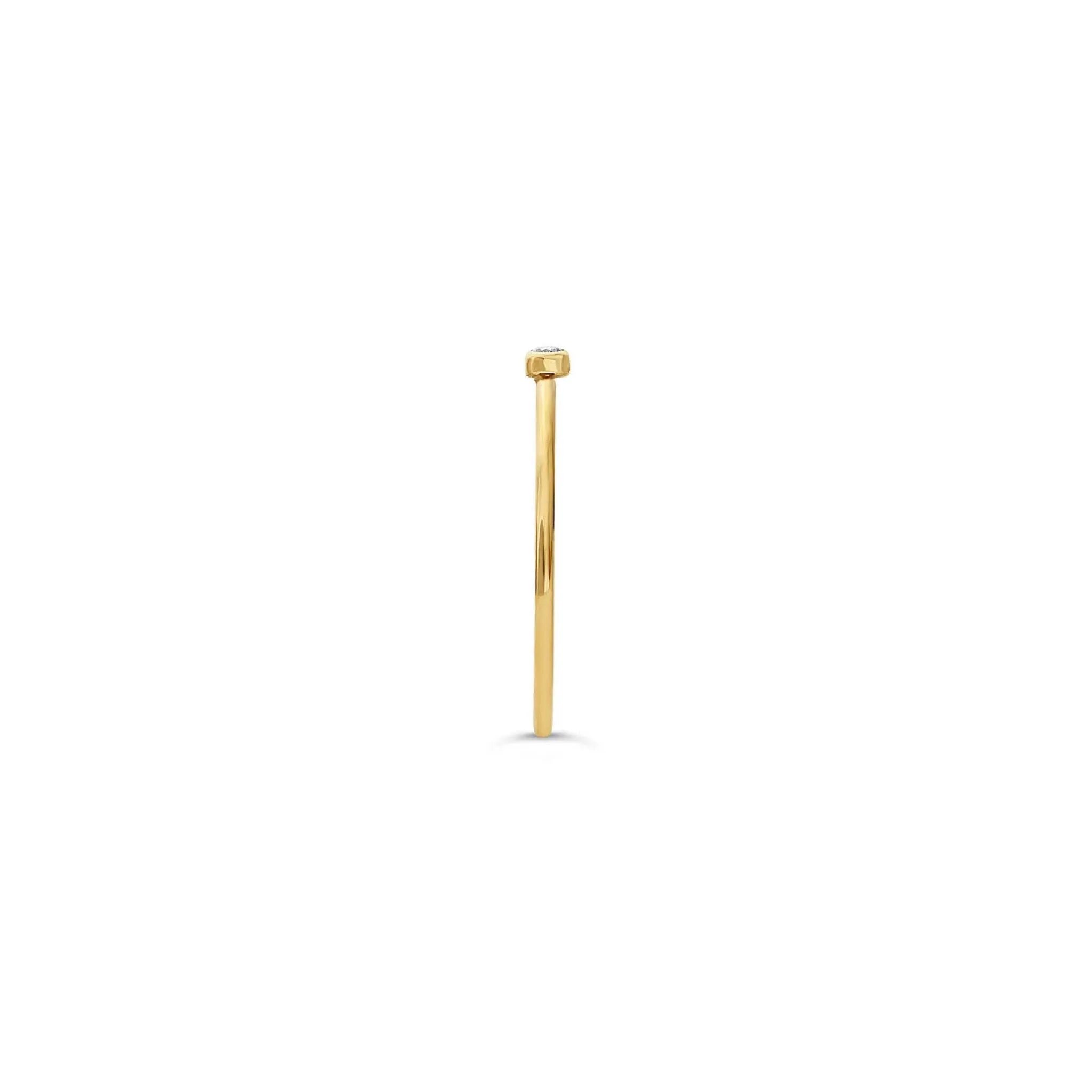 dainty grown diamond stackable ring