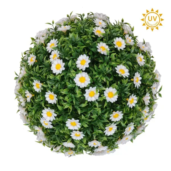 Daisy Topiary Boxwood Orb -Spring Preorder