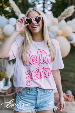 Delta Zeta Pink PR Tshirt