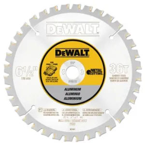 DeWalt® Aluminum Cutting Saw Blades, 6 1/2 in, 36 Teeth, DW9152