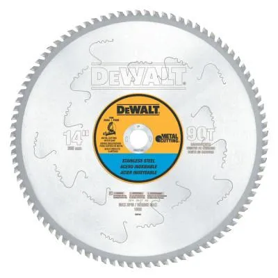 DeWalt® Stainless Steel Cutting Saw Blades, 14 in, 90 Teeth, DWA7749