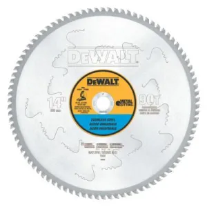 DeWalt® Stainless Steel Cutting Saw Blades, 14 in, 90 Teeth, DWA7749