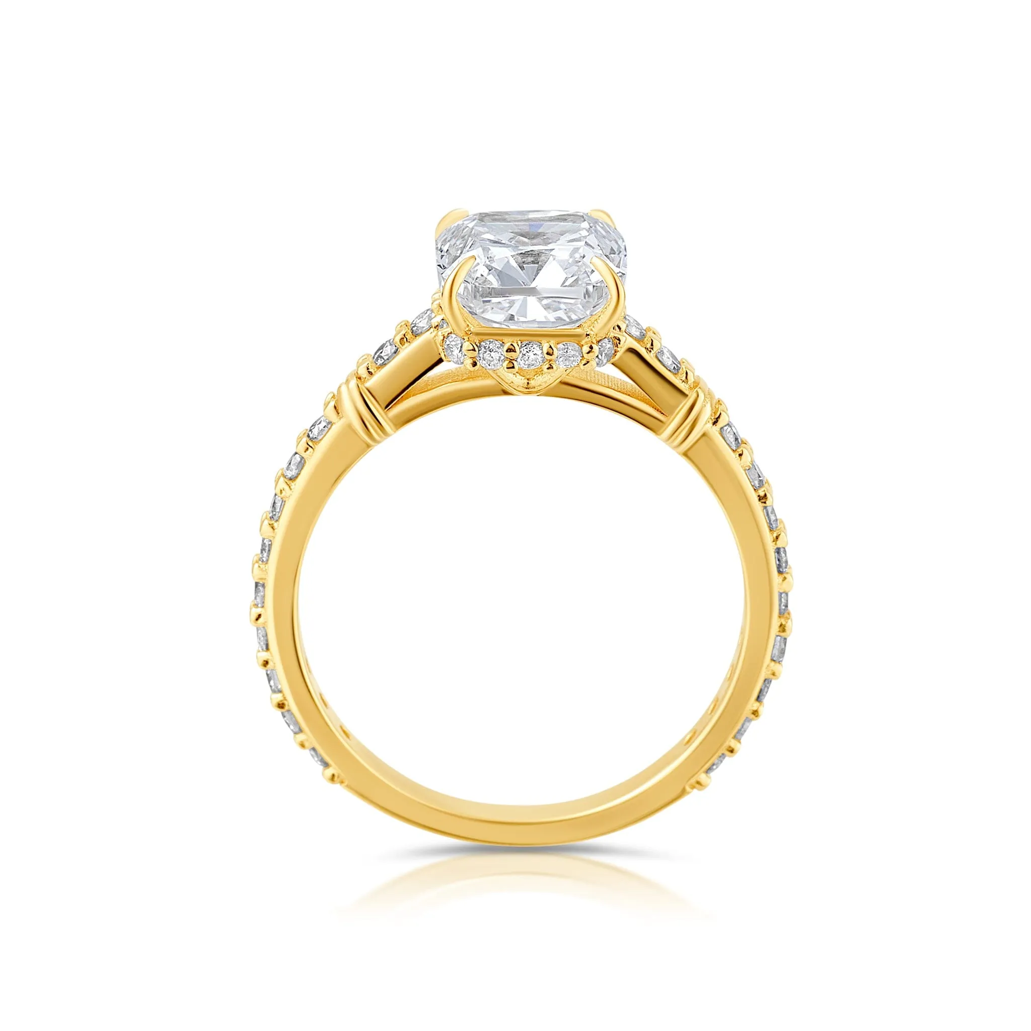 Diamond Rattan Cushion Hidden Halo | Proposals