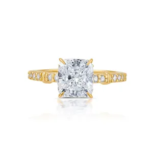 Diamond Rattan Cushion Hidden Halo | Proposals