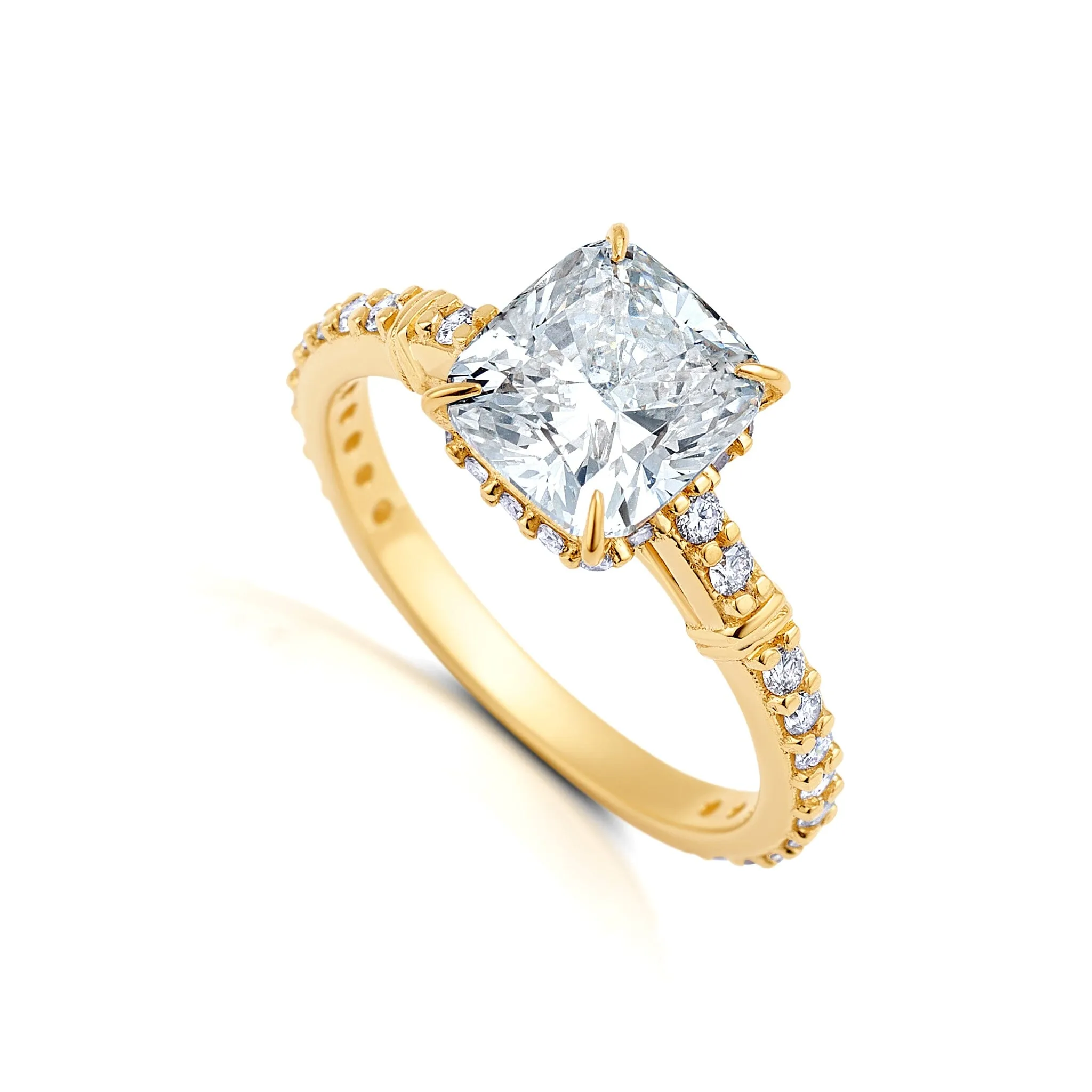 Diamond Rattan Cushion Hidden Halo | Proposals