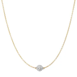 Diamond Single Orb Necklace