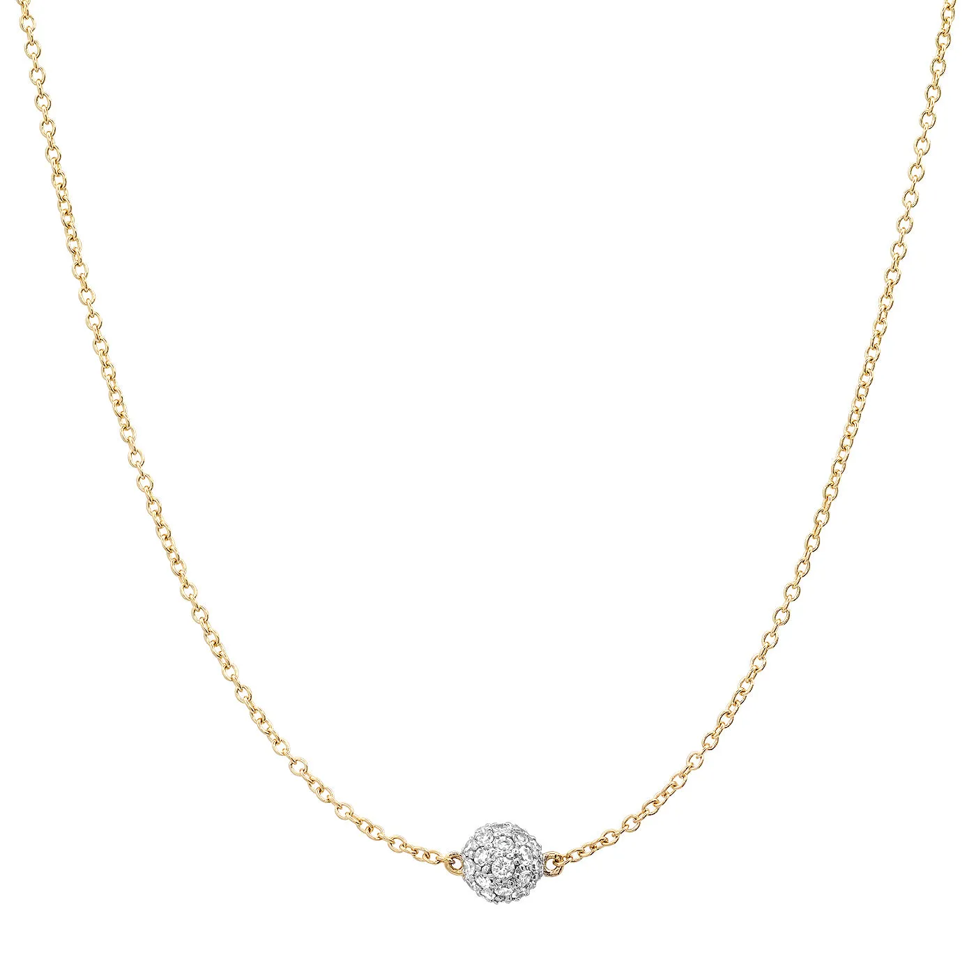 Diamond Single Orb Necklace