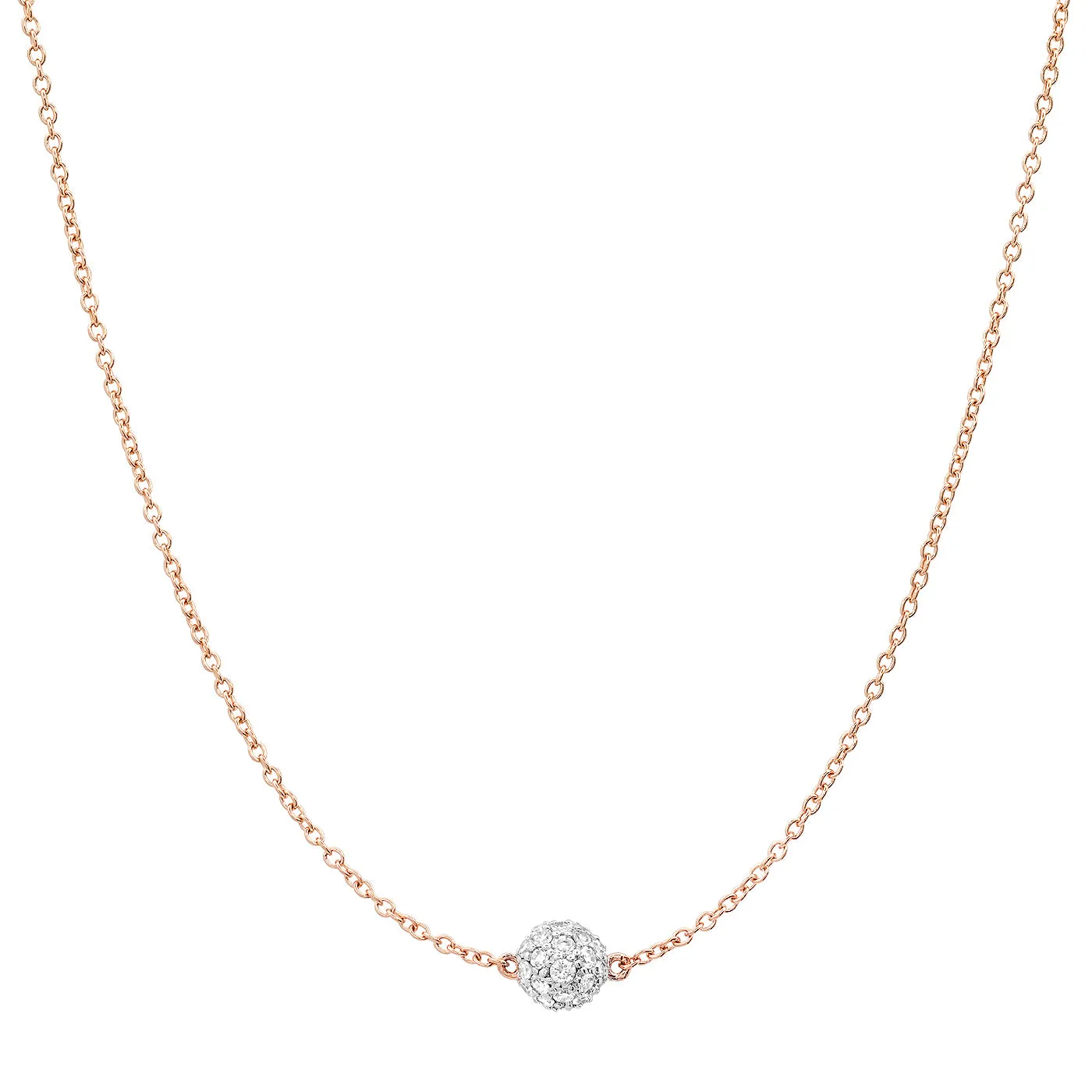 Diamond Single Orb Necklace