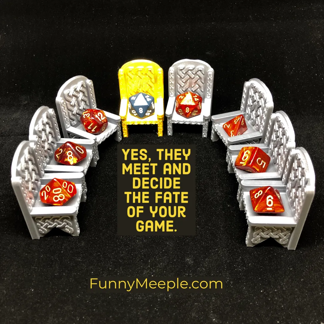 Dice Throne -  Celtic Knot work and Gothic Styles - Dungeons and Dragons - Well Behaving Dice