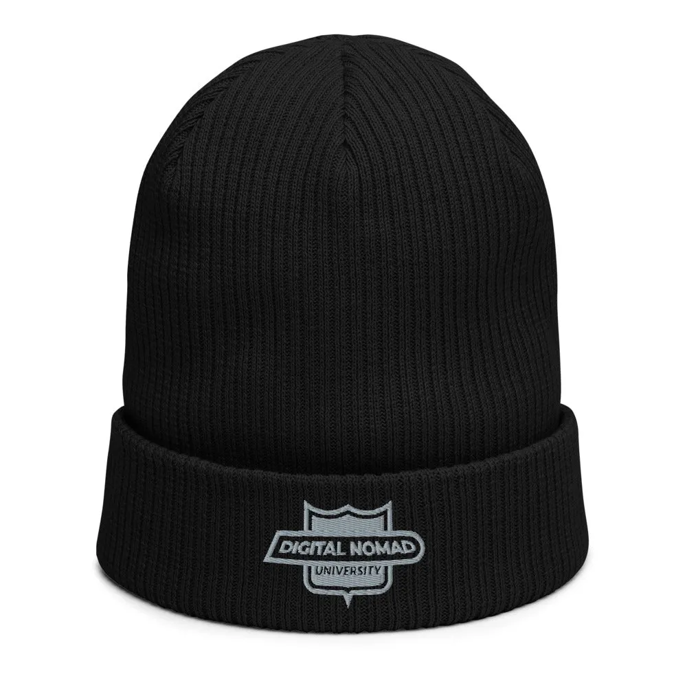DNU Logo - Organic ribbed beanie