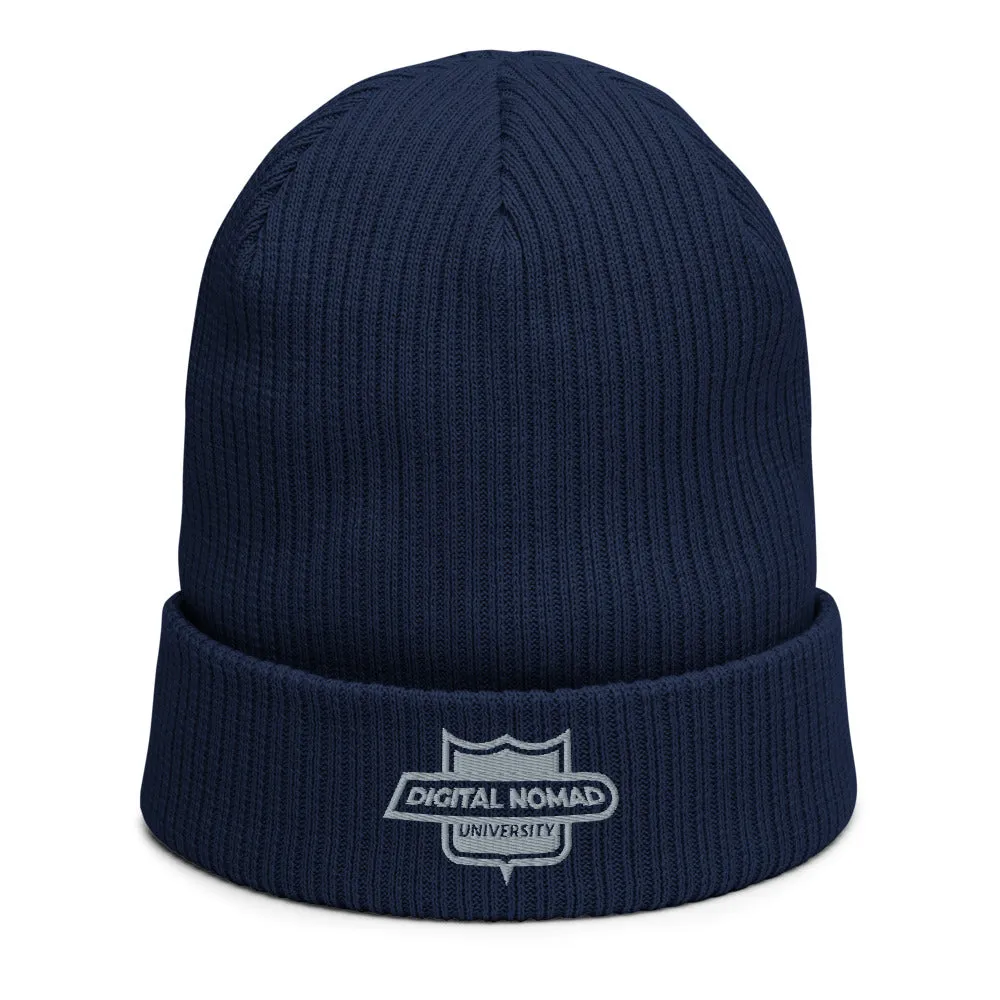 DNU Logo - Organic ribbed beanie
