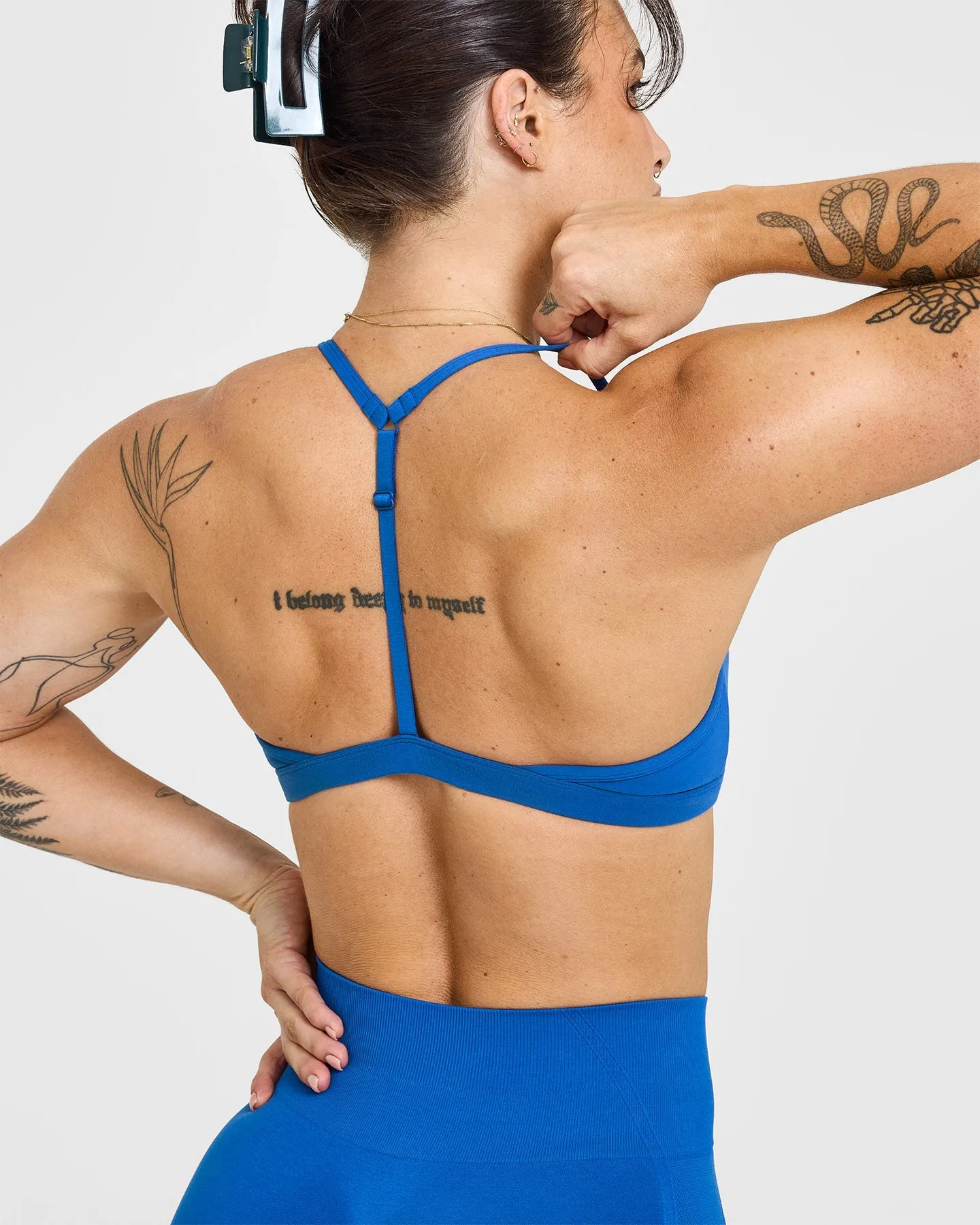 EasyLift™ Ultra Minimal V Neck Bralette | Oasis Blue