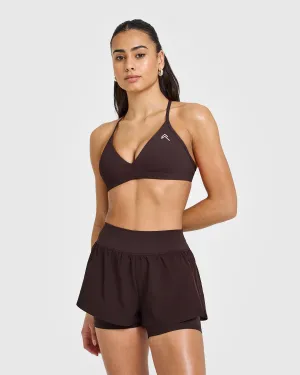 EasyLift™ Ultra Minimal V Neck Bralette | Plum Brown