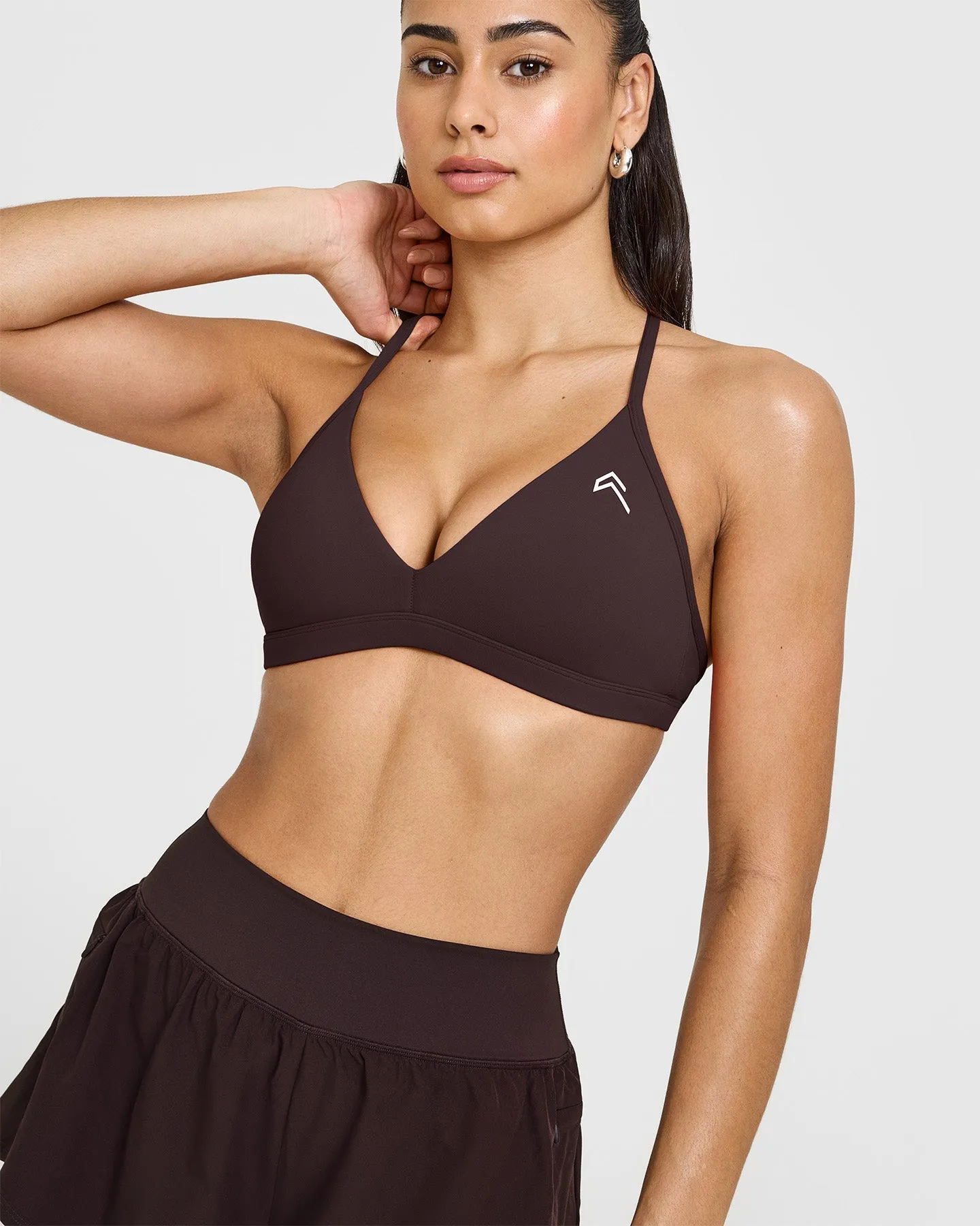 EasyLift™ Ultra Minimal V Neck Bralette | Plum Brown