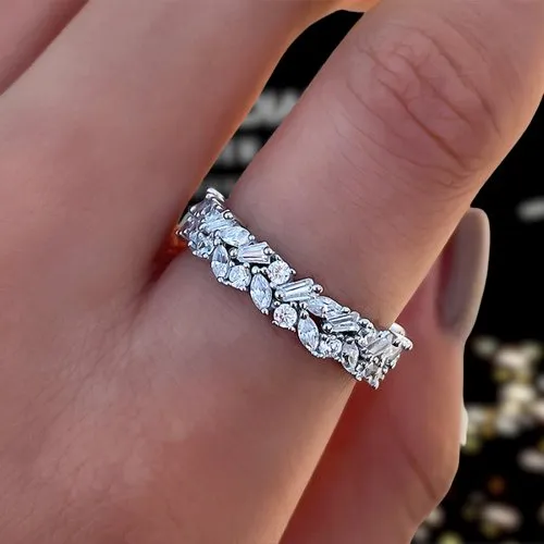 Elegant Anniversary Diamond Wedding Band