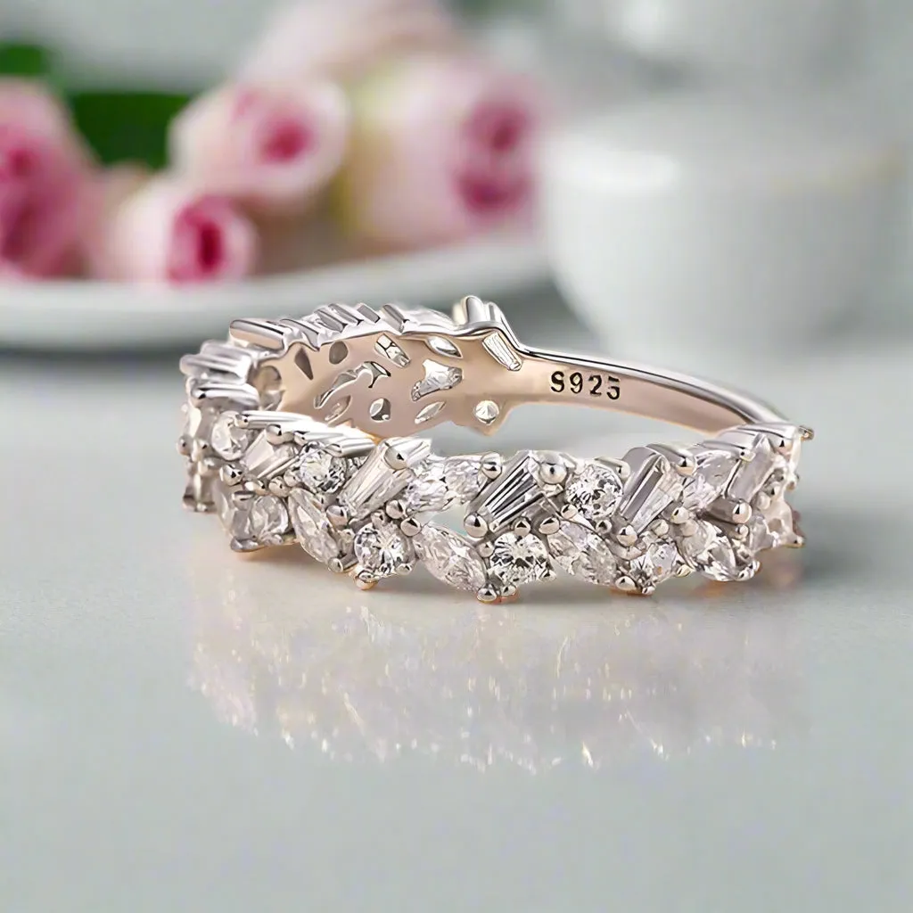 Elegant Anniversary Diamond Wedding Band