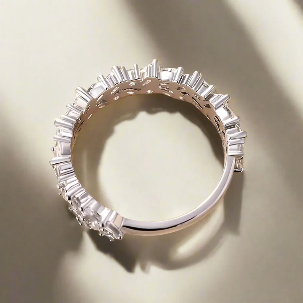 Elegant Anniversary Diamond Wedding Band