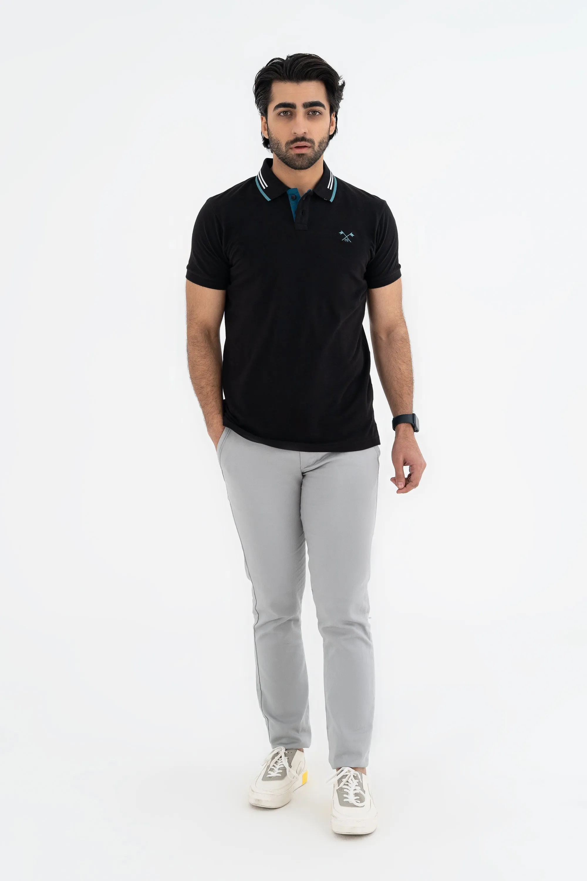 Elegant Black Polo Shirt
