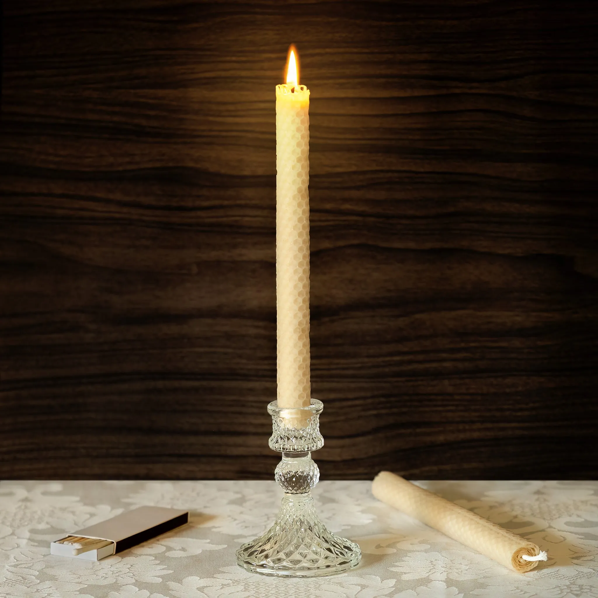 Elegant Dinner Rolled Candle Pack