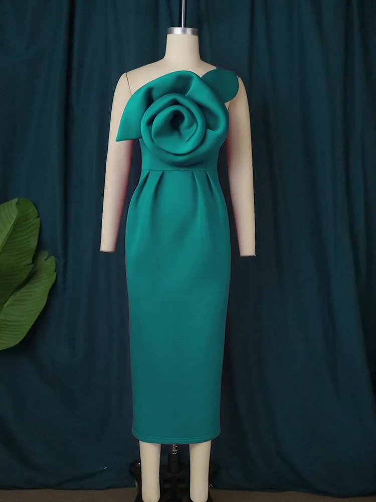 Elegant Flowers Dress