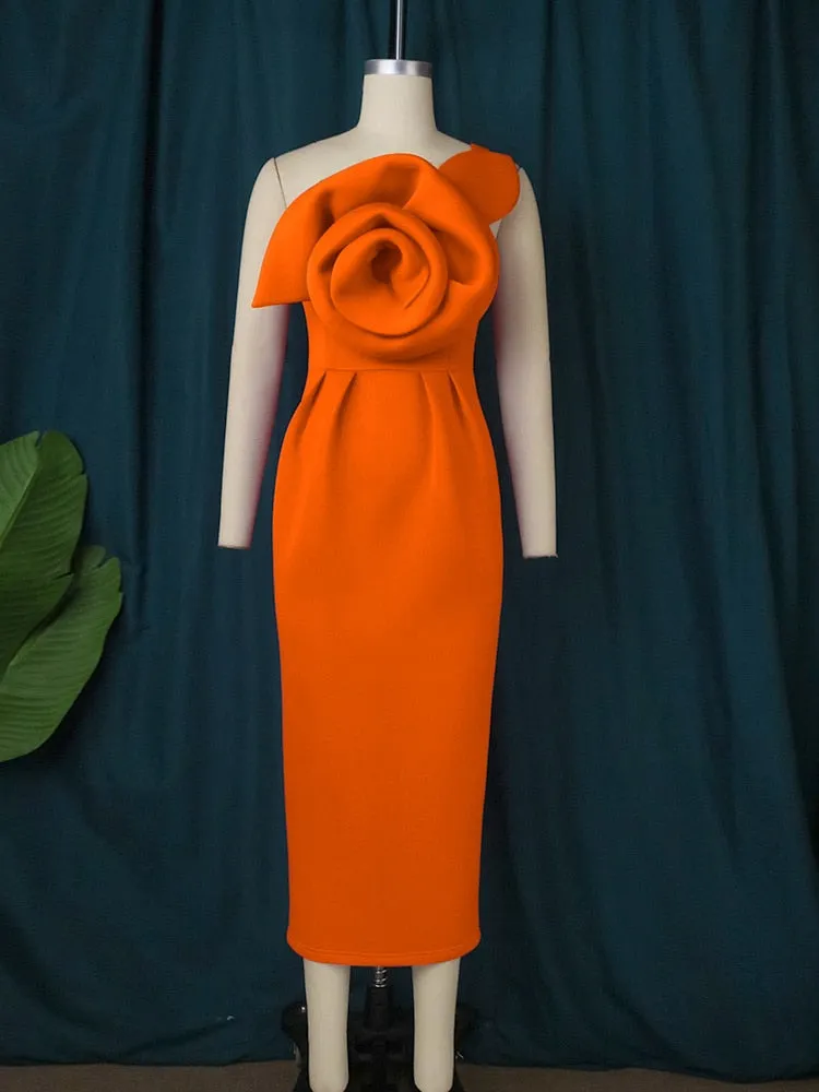 Elegant Flowers Dress