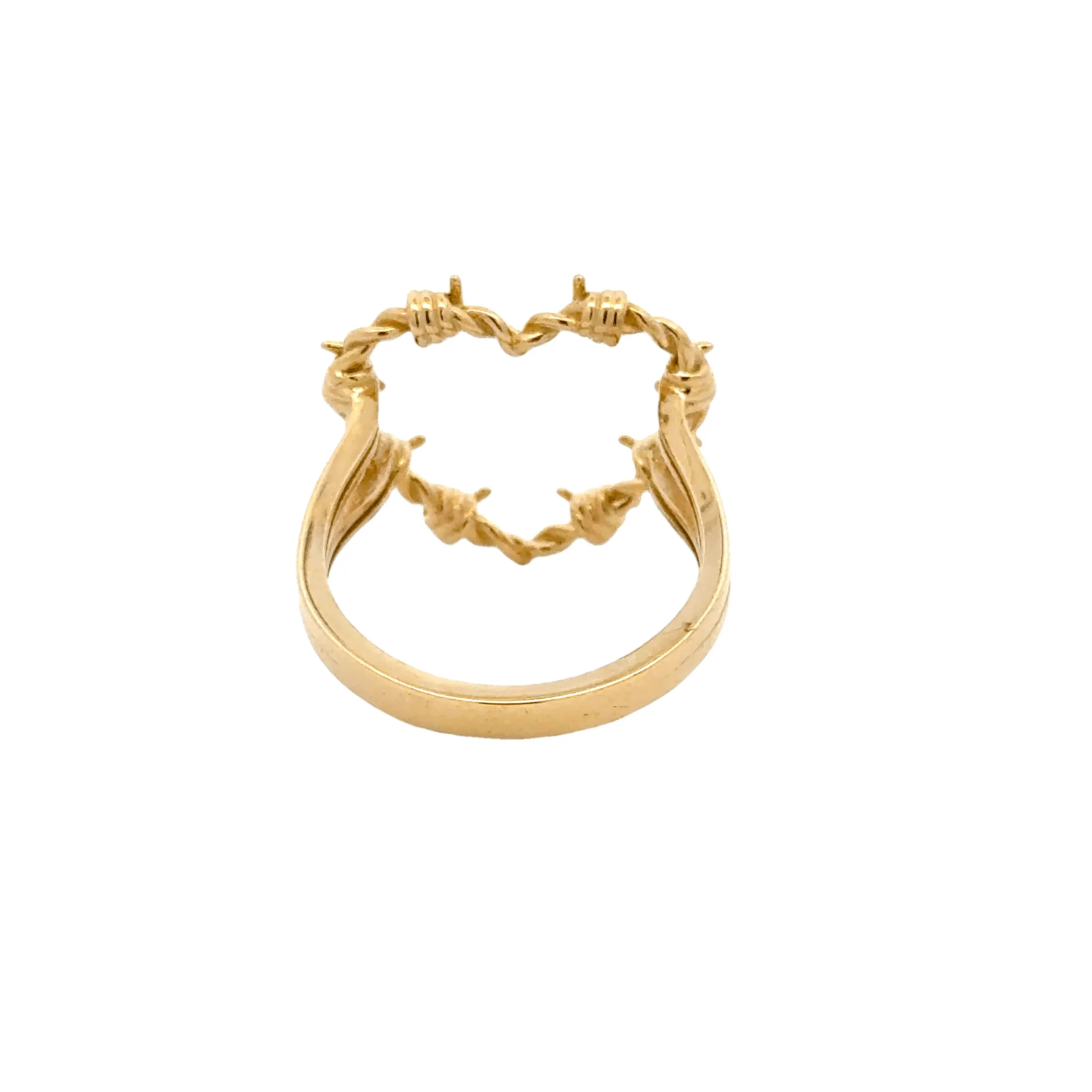Elegant Gold Heart Ring 14k