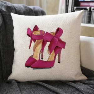 Elegant Highheels Linen Pillowcase