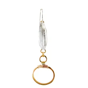 Elegant Links earrings. Sterling and Brass
