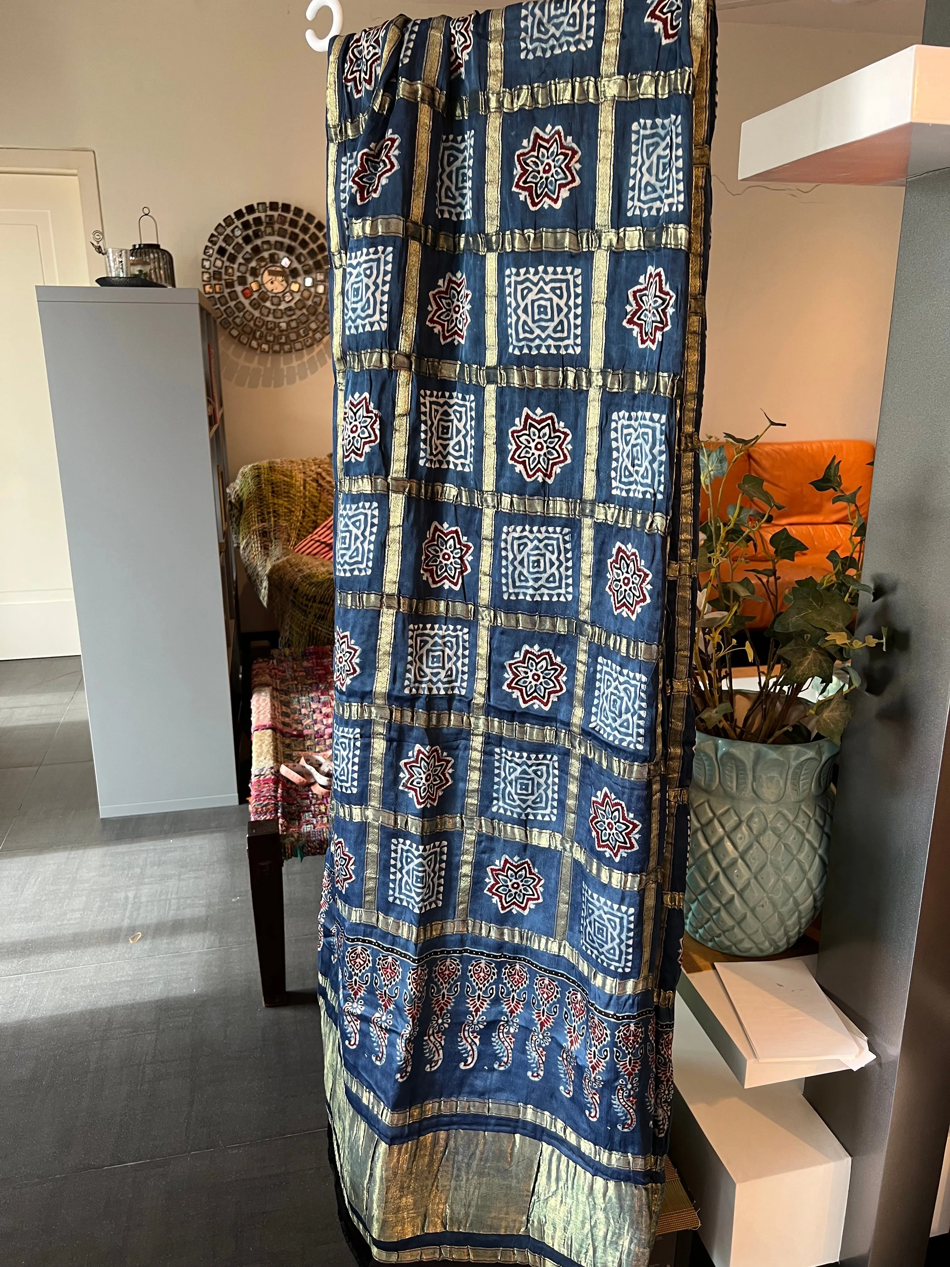 Elegant Modal Silk Gold Embroidered Dupatta