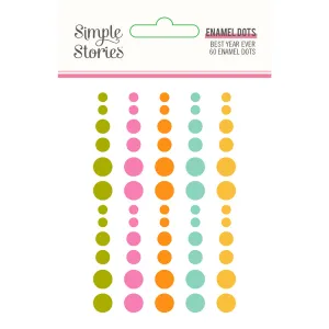 Enamel Dots - Simple Stories - Best Year Ever