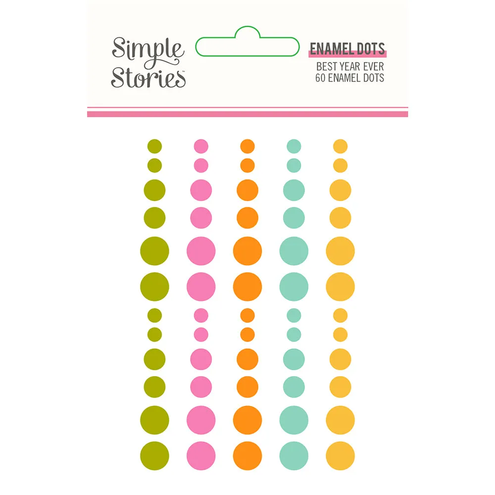 Enamel Dots - Simple Stories - Best Year Ever