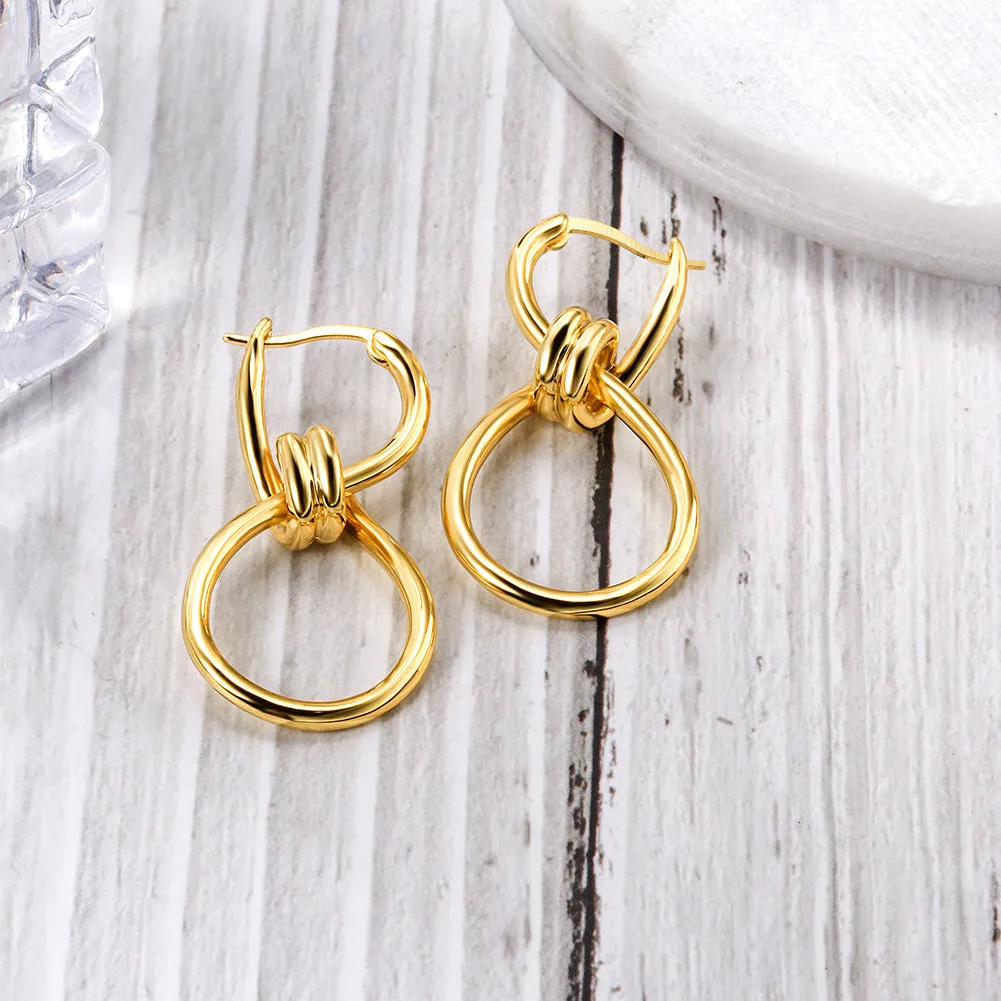 Exaggerated circular earrings-SCE299STGC